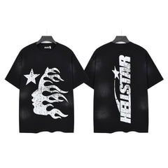 HELLSTAR Star Flame T-Shirt – Black
