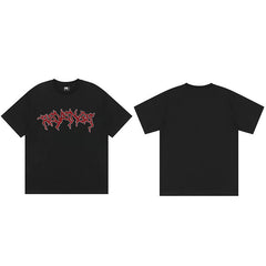REVENGE Graphic Logo T-Shirt Black Red