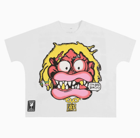 Saint Chance Metallic Lips Statement Tee