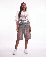 Vale Forever Lucky Charms Jorts Blue/Pink