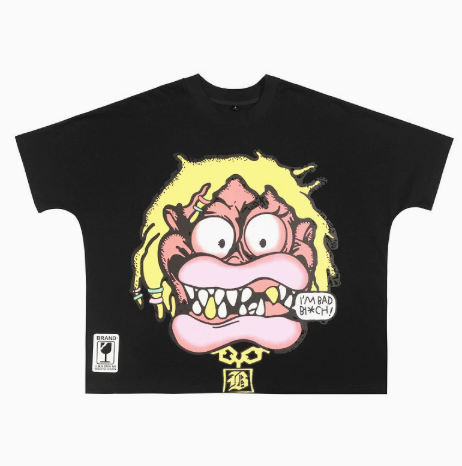 I'm Bad Bitch Monster Graphic Oversized Tee