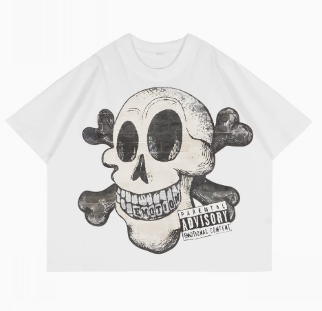 Mixed Emotion Skull & Crossbones Graphic Tee