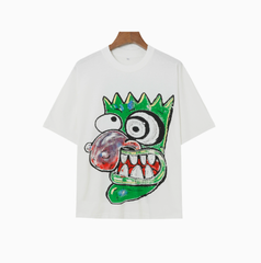 Bart Simpson Spiked Hair Graphic Oversized Tee