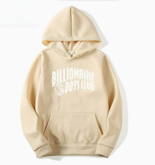 BBC Beige Astronaut Logo Pullover Hoodie