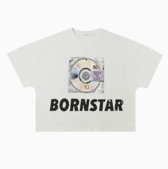 Bornstar Retro Rock CD Graphic Tee