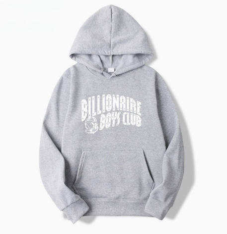BBC Classic Gray Astronaut Logo Pullover Hoodie