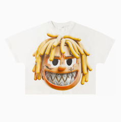French Fry Head Cartoon Graphic Tee