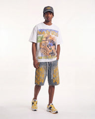 Vale Forever Lucky Charms Jorts Blue/Yellow