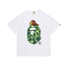 BAPE Green Camo Ape Head Graphic T-Shirt