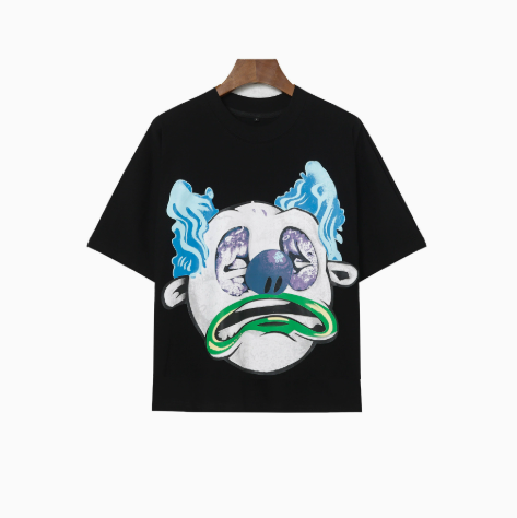 Flame Clown Graffiti Oversized Graphic Tee