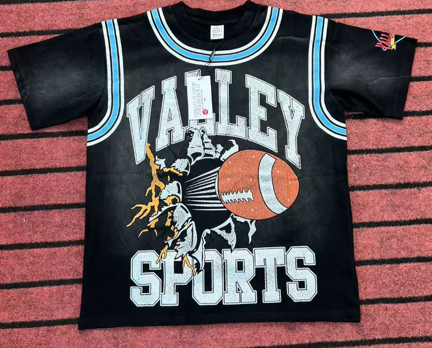 Valley Sports Vintage Wash Football Tee