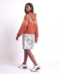 Vale Forever Classico Zip Up Hoodie Orange