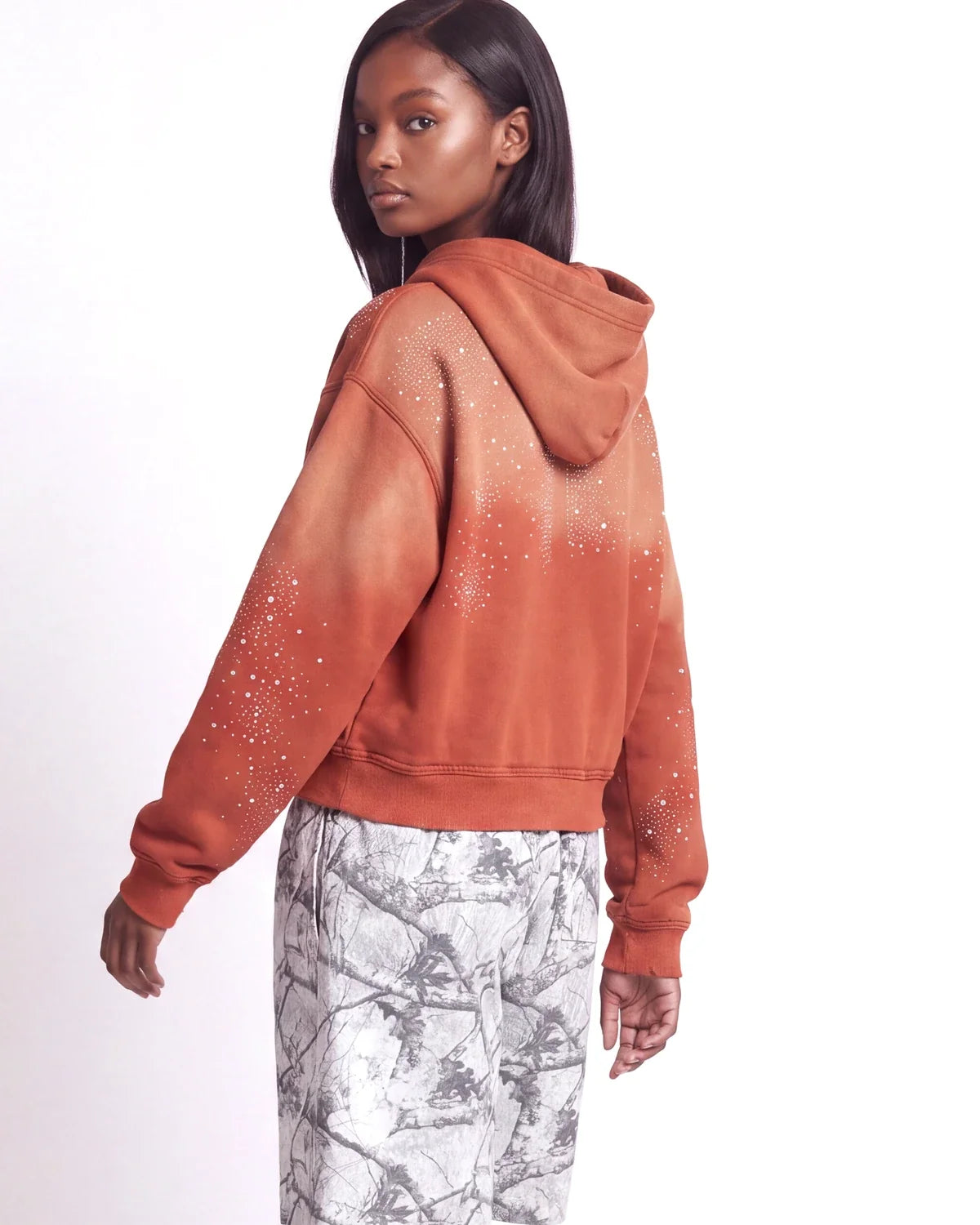 Vale Forever Classico Zip Up Hoodie Orange