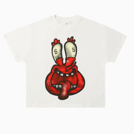 Mr. Krabs Money Eyes Cartoon Graphic Tee