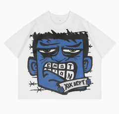 Mixed Emotion Blue Monster Graphic Tee