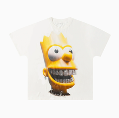 Bart Simpson 3D Grillz Black Graphic Tee