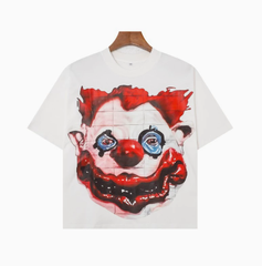 Hand-Drawn Clown Face Vintage Graphic Tee