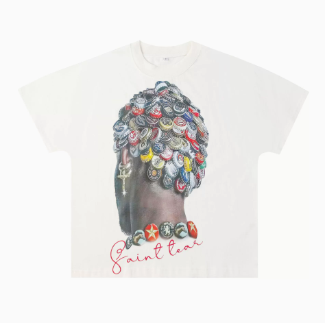 Saint Clair Bottle Cap Mosaic Art Tee