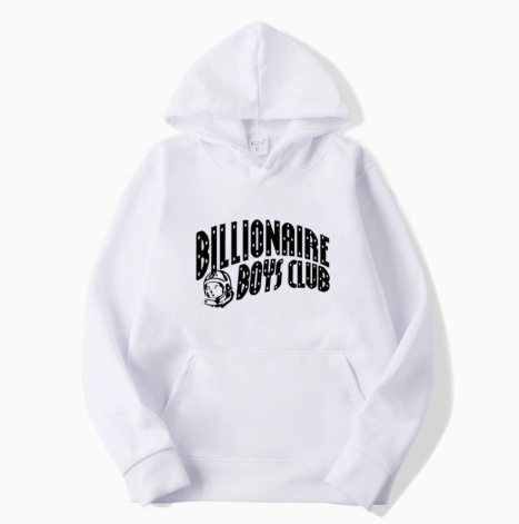 BBC White Astronaut Logo Pullover Hoodie