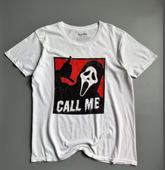 Ghostface Call Me Vintage Washed Horror Tee