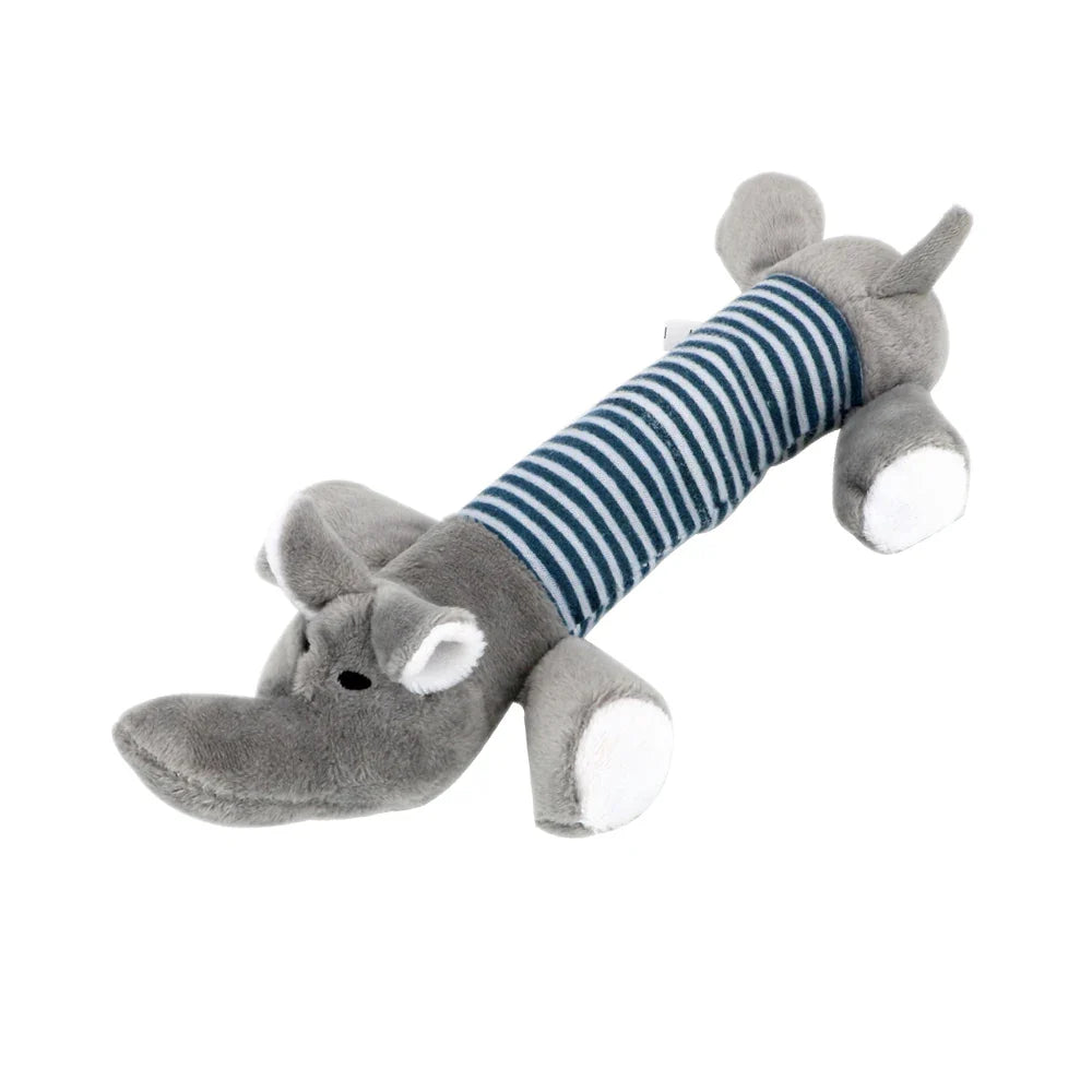Squeaky Dog Plush Toy Set