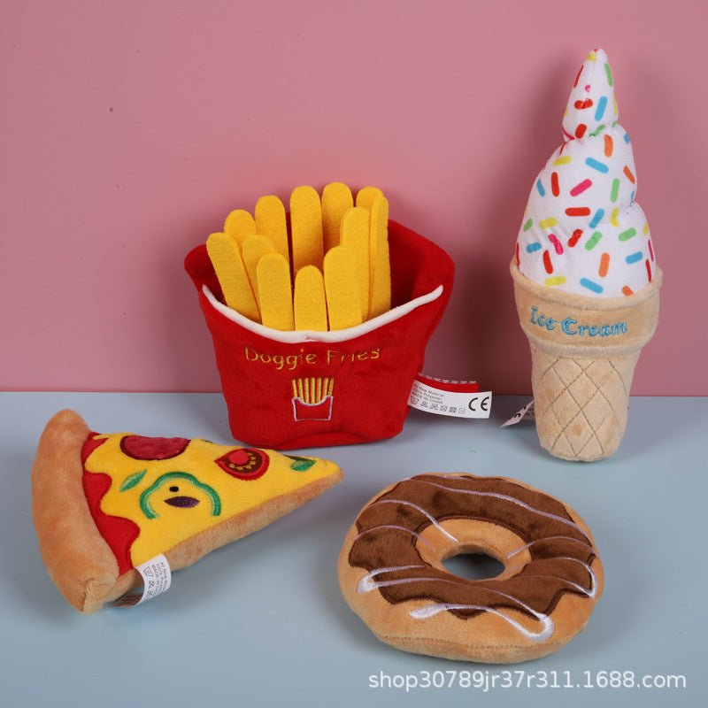 Squeaky Cartoon Plush Toy