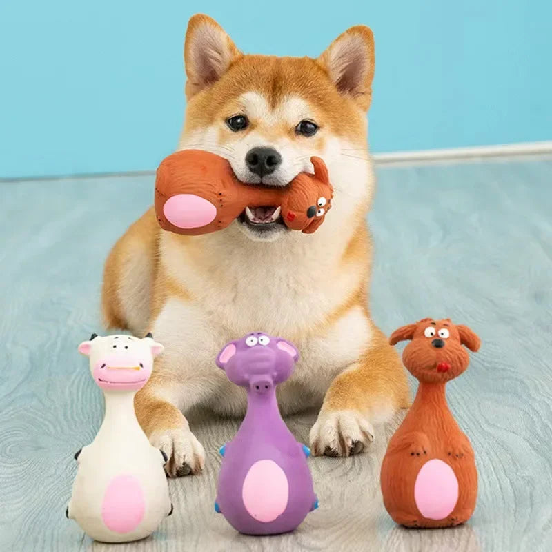 Latex Squeaky Animal Dog Toy