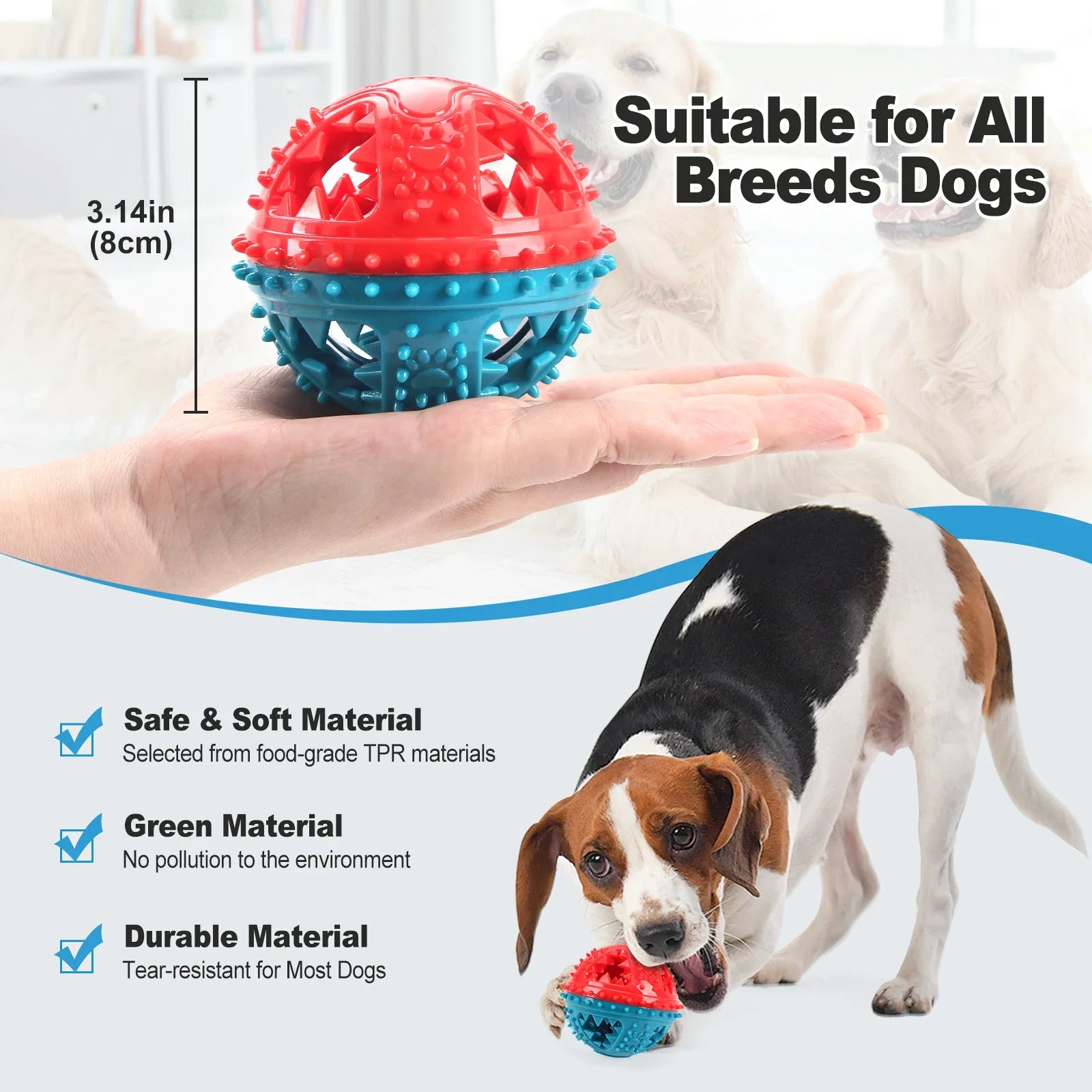 Dog Squeaky Chew Ball