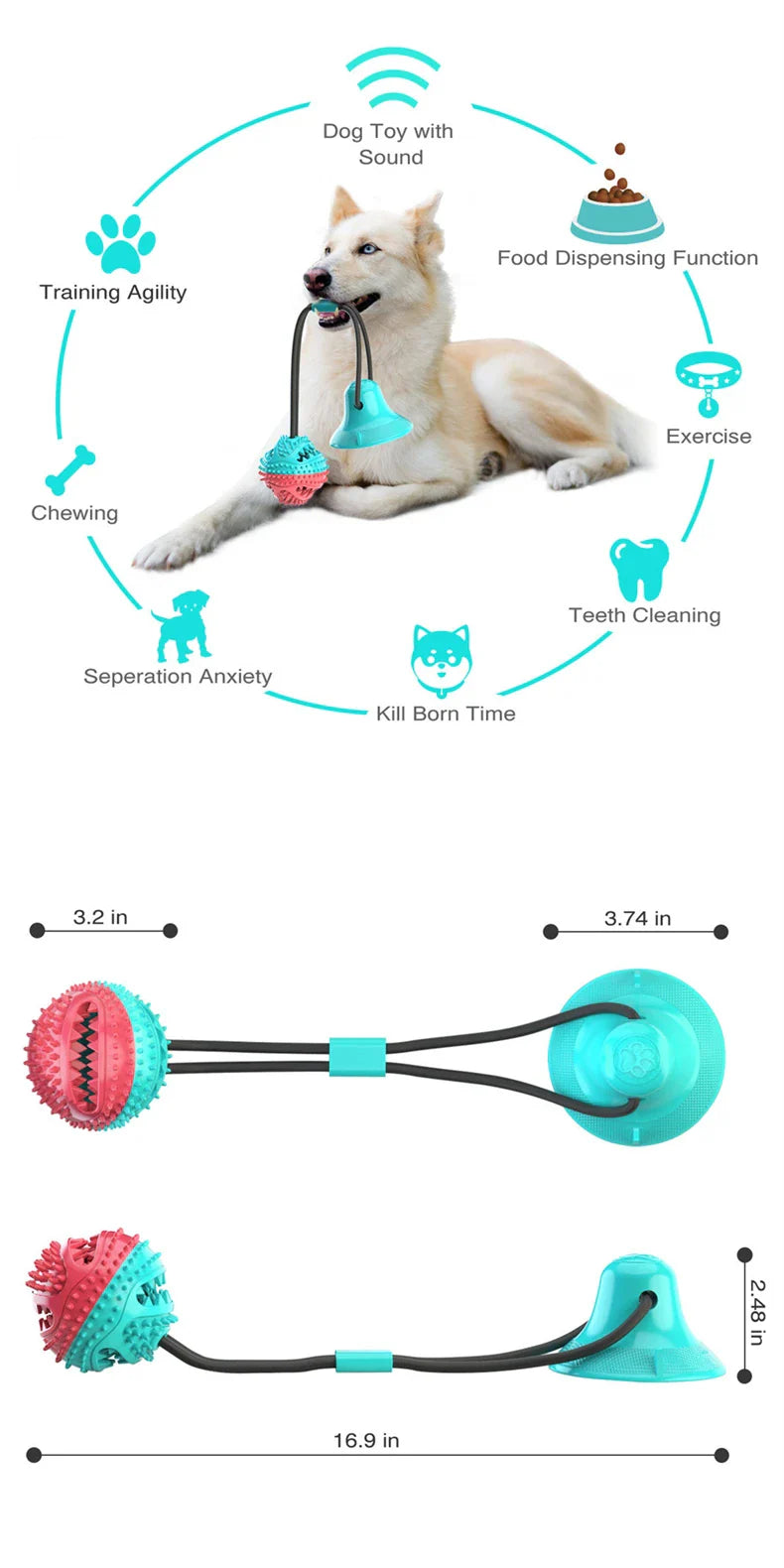 Dog Silicon Lick Mat with Suction Cup