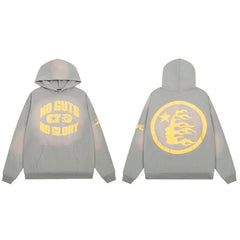 HELLSTAR No Guts No Glory Grey Hoodie