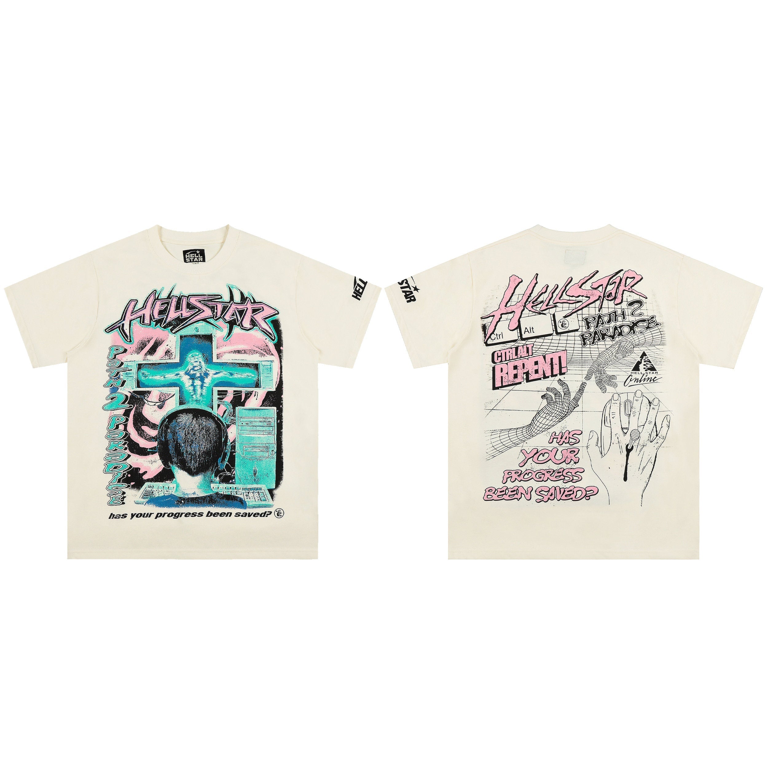 HELLSTAR Progress Saved Graphic T-Shirt