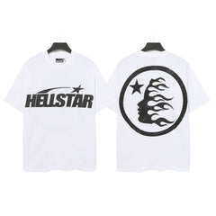 HELLSTAR Classic Logo Graphic T-Shirt – White