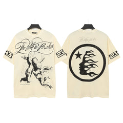 HELLSTAR The Path to Paradise Graphic T-Shirt – Cream