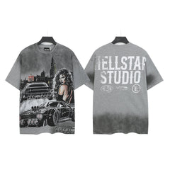 HELLSTAR Studio Racing Graphic T-Shirt