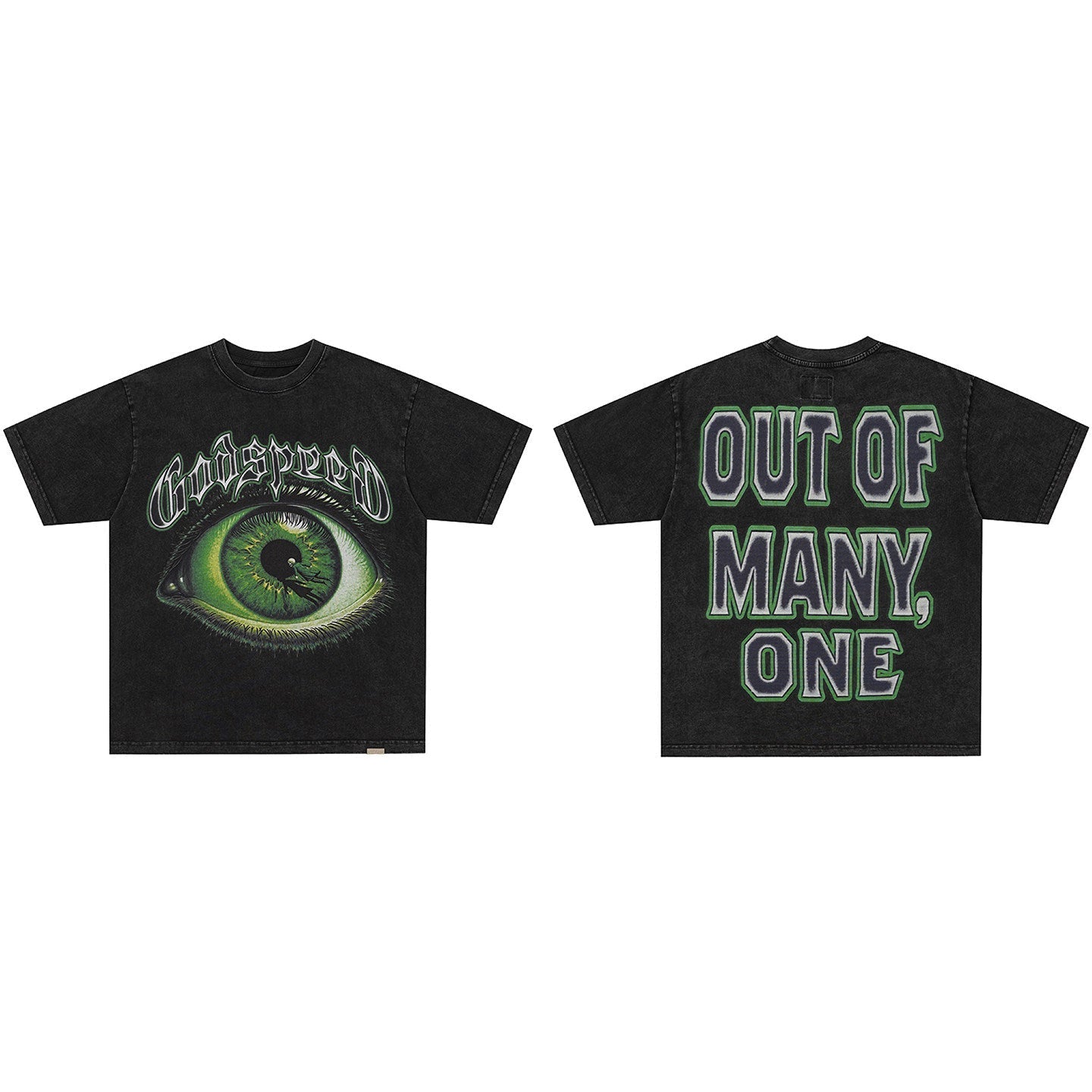 GodSpeed Green Eye Washed T-Shirt