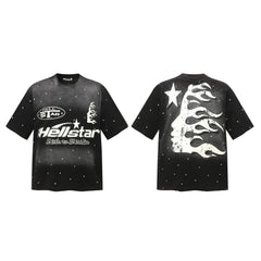 HELLSTAR Path to Paradise Star Graphic T-Shirt Black