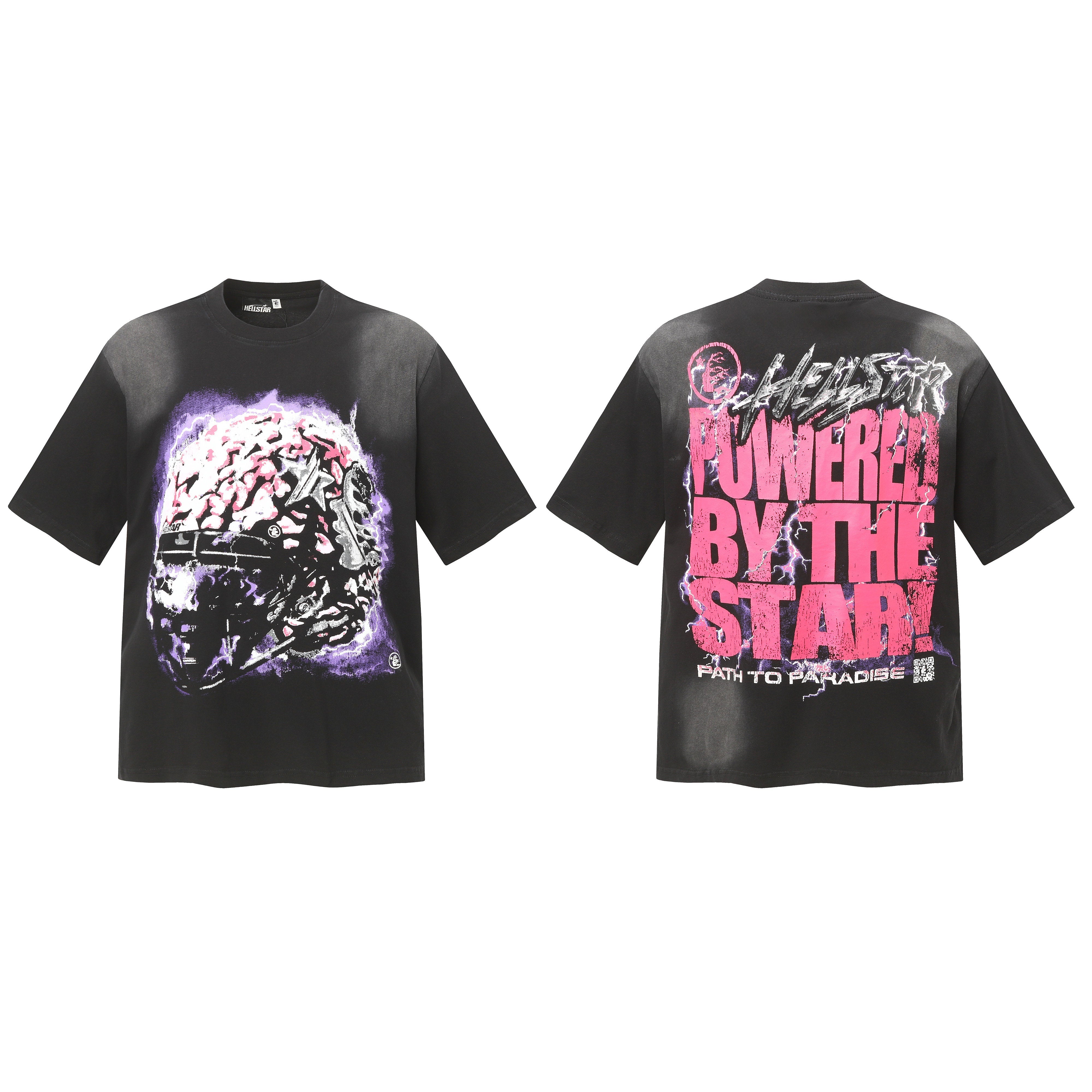 HELLSTAR Powered by the Star T-Shirt Black