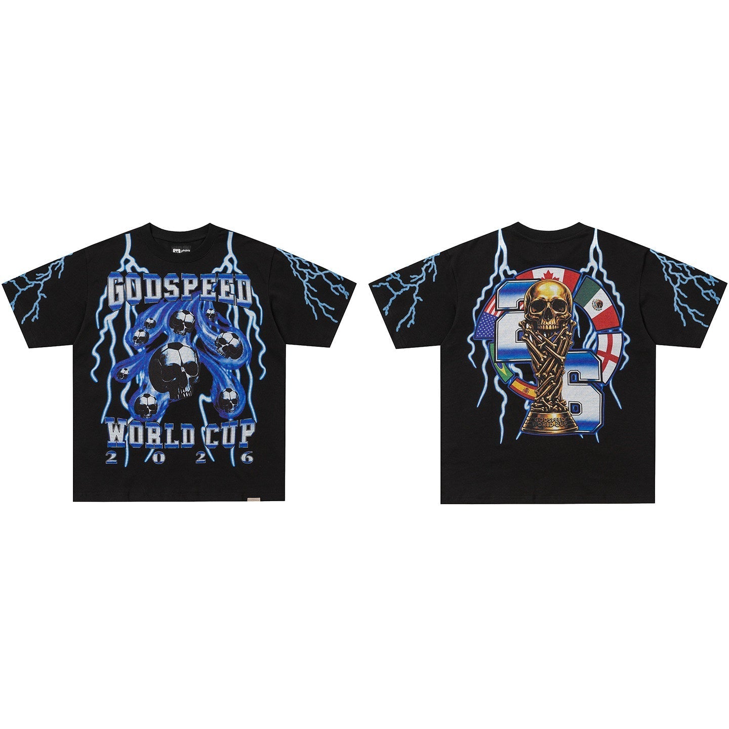 GodSpeed World Cup 2026 Soccer Skull T-Shirt
