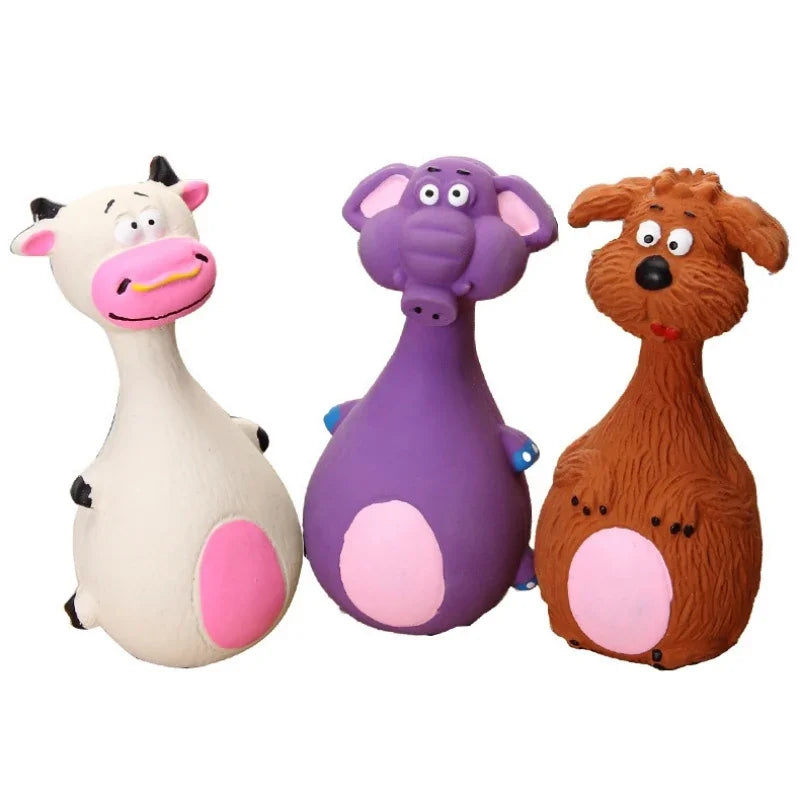 Latex Squeaky Animal Dog Toy