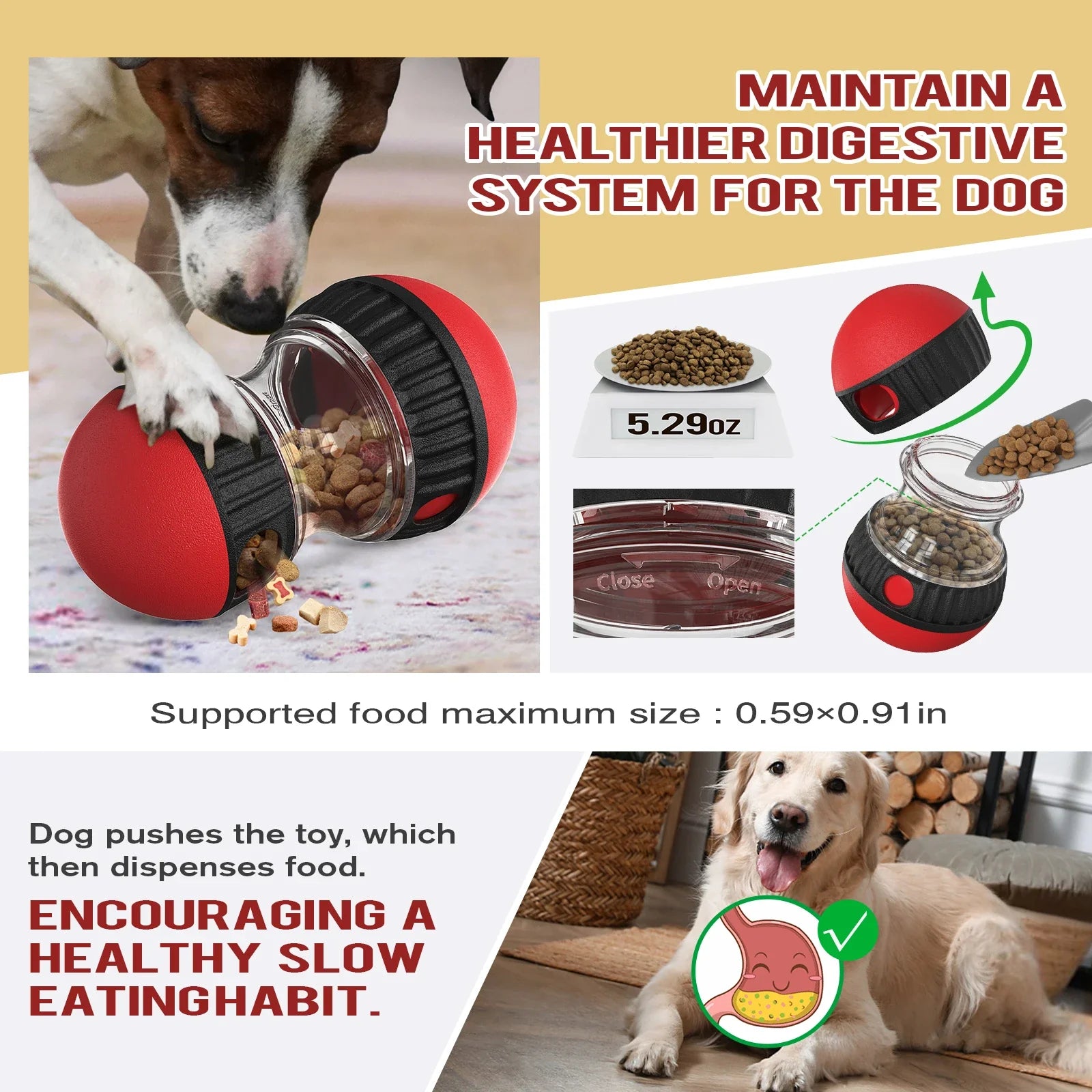 Interactive Dog Treat Toy