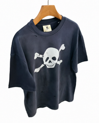 Mastermind Japan Skull Crossbones Distressed Tee
