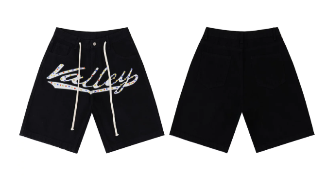 Vale Forever Valley Rhinestone Script Shorts