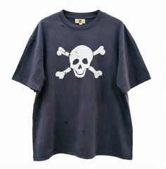 Mastermind Japan Skull Crossbones Distressed Tee