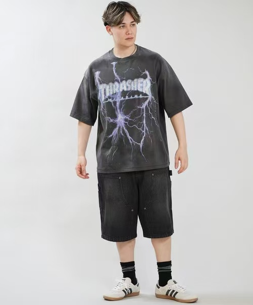 Thrasher Lightning Bolt Vintage Washed Tee