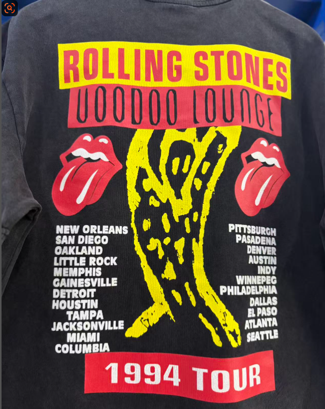 Rolling Stones Voodoo Lounge Vintage Washed Tee