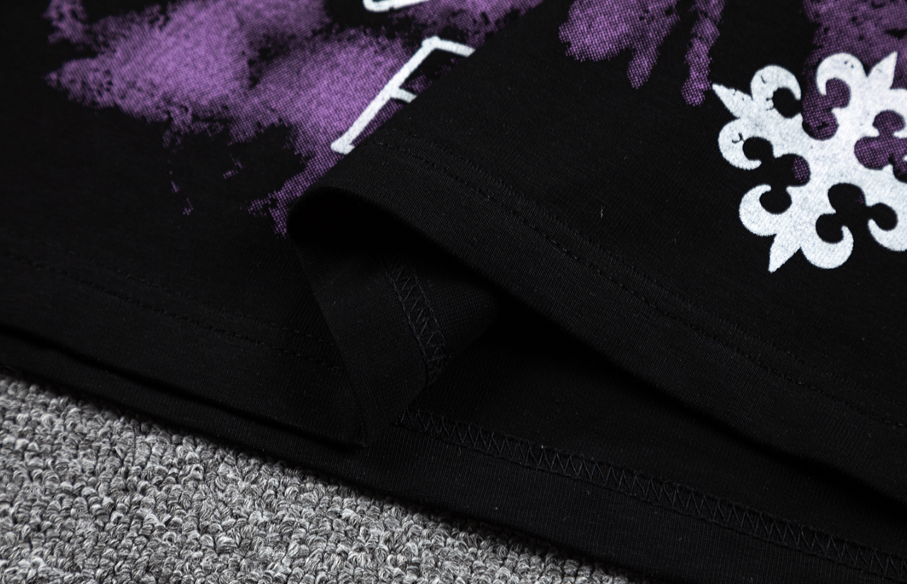 GLAZA GOD Purple UFO Double-Sided Graphic T-Shirt