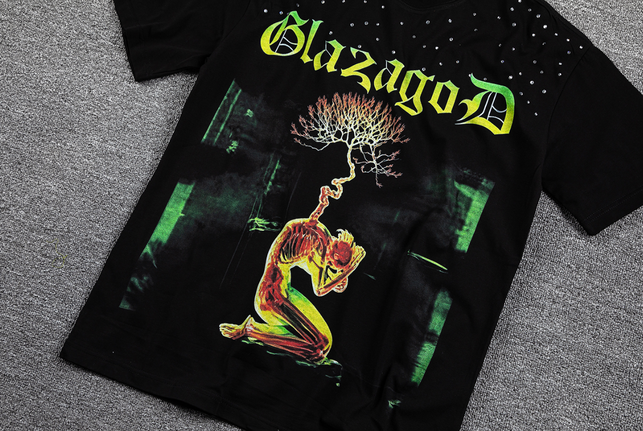 GLAZAGOD Vade Retro Tenebras Graphic T-Shirt